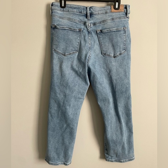 Dear John Denim Frankie Straight Leg Crop Super High Rise Distressed Jeans - Picture 6 of 9